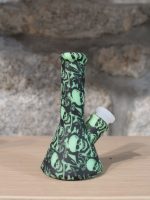 Mini Bong em Silicone - Glow Skull
